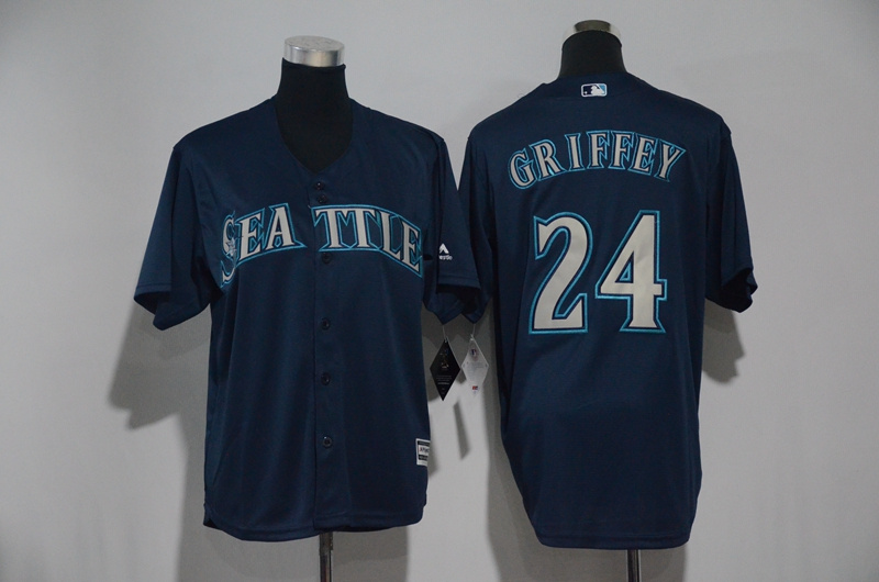 Youth 2017 MLB Seattle Mariners #24 Griffey Blue Jerseys